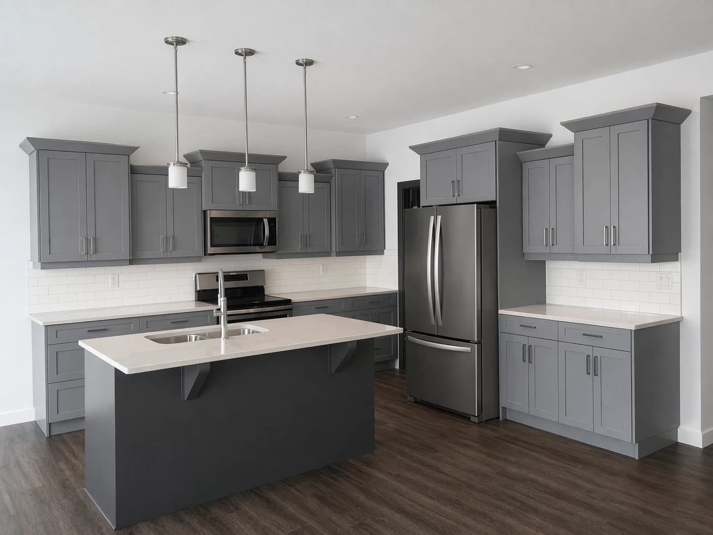 Grey shaker custom kitchen
