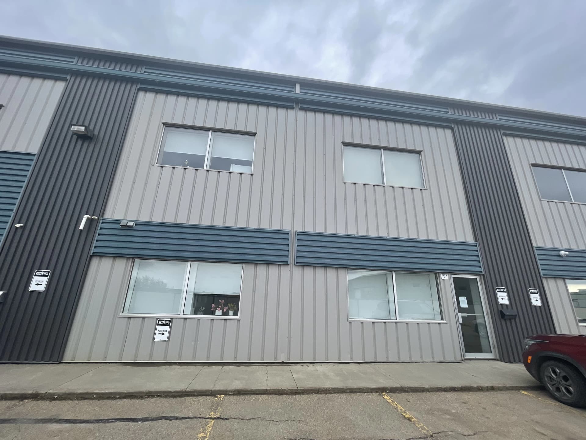 Exterior of the Woodworx shop in Nisku, Alberta